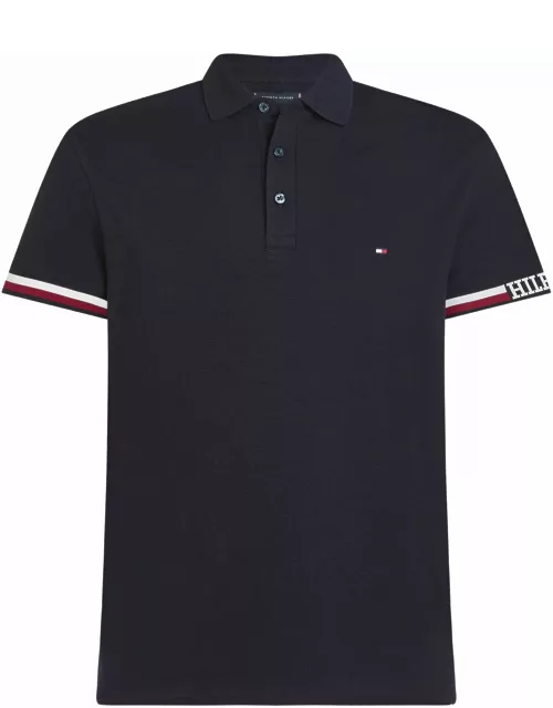 Tommy Hilfiger Navy Blue Short-sleeved Polo Shirt