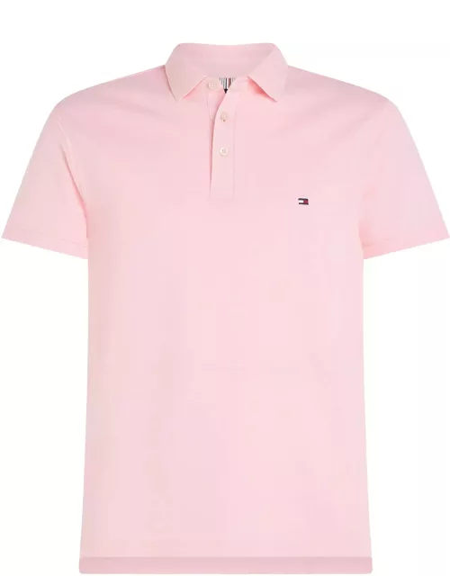 Tommy Hilfiger Pink Short-sleeved Polo Shirt With Logo