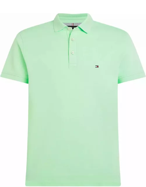 Tommy Hilfiger Mint Short-sleeved Polo Shirt With Logo