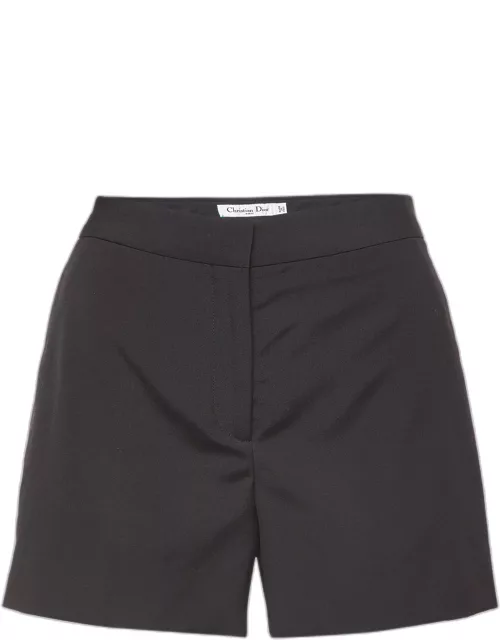 Christian Dior Black Wool Shorts