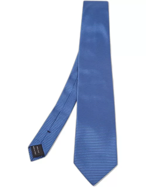 Tom Ford Blue Stripe Patterned Silk Tie