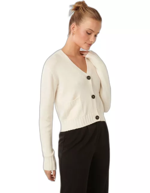 Forever New Women's Alice Button-Front Cardigan Sweater in Porcelain