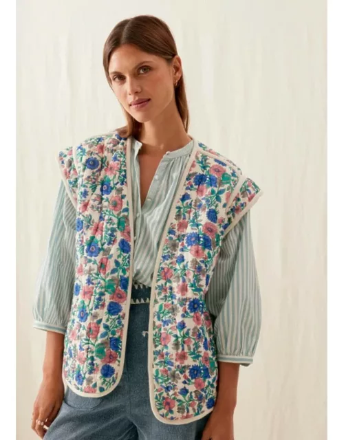 LOUISE MISHA Reversible Andre Gilet - Blue Meadow