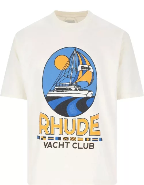 Rhude Logo Print T-Shirt