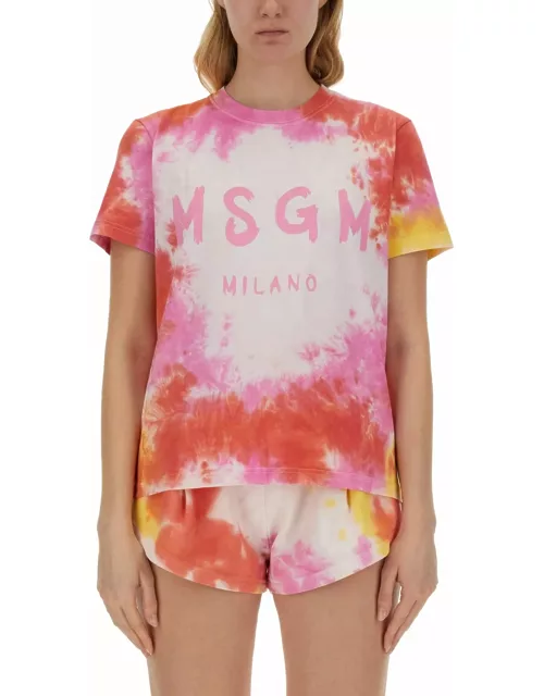 MSGM Tie-dye T-shirt