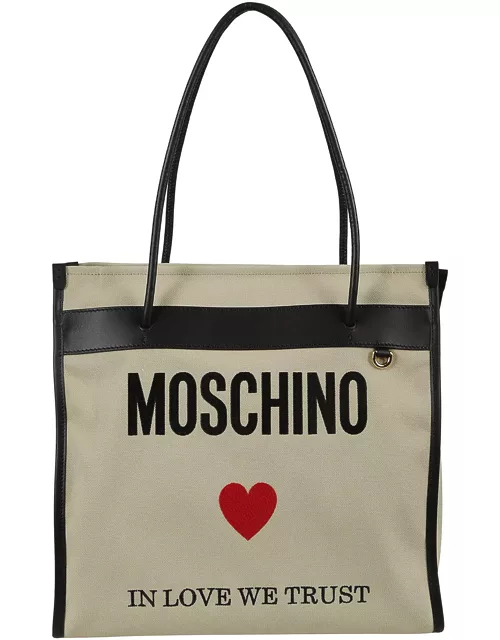 Moschino In Love We Trust Shopper Bag