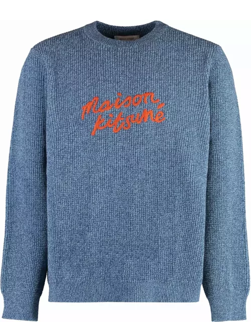 Maison Kitsuné Crew-neck Wool Sweater