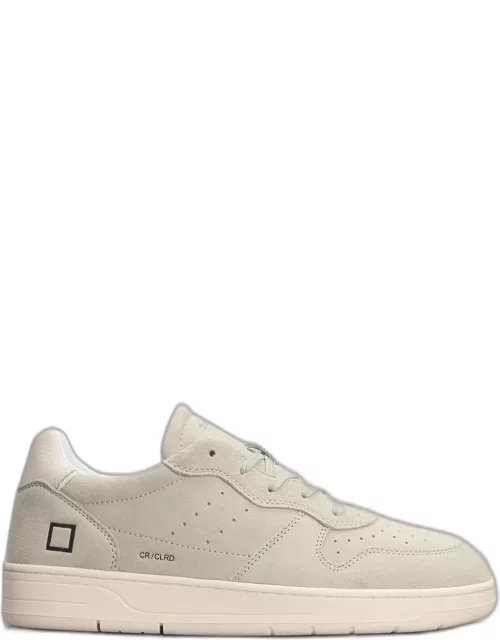 D.A.T.E. Court 2.0 Sneakers In Beige Suede