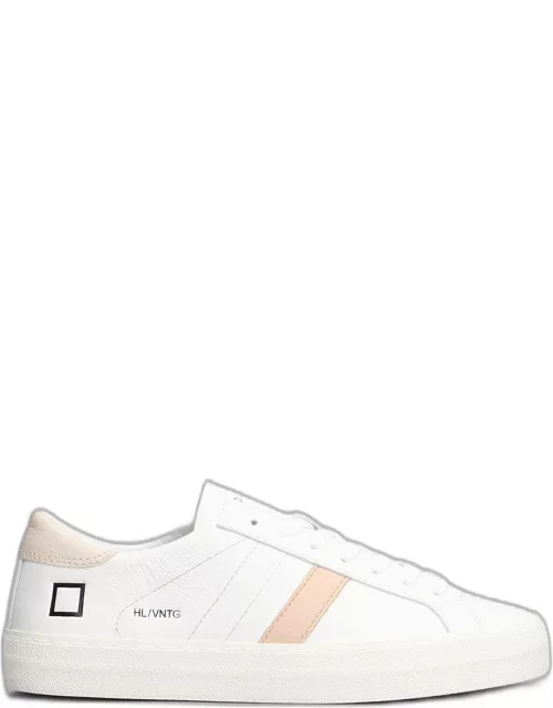 D.A.T.E. Hill Low Sneakers In White Leather