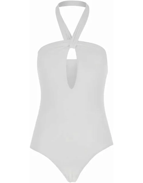 Federica Tosi White One-piece Swimsuit In Polyamide Woman