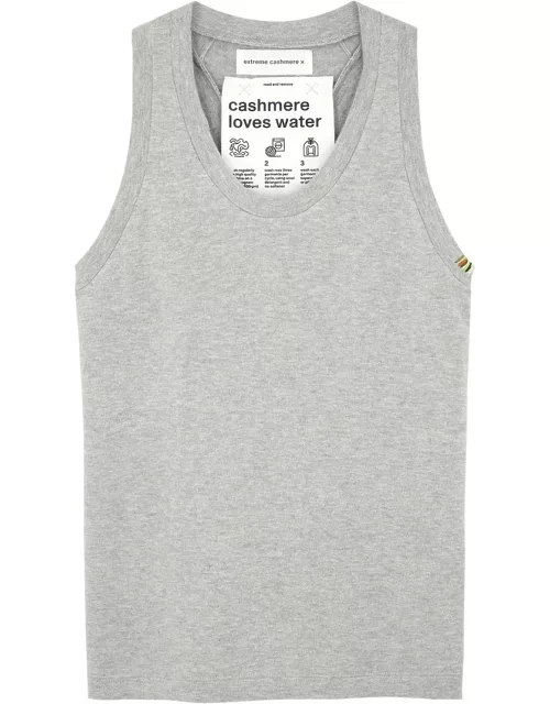 Extreme Cashmere N°270 Cotton and Cashmere-blend Tank top - Grey - One