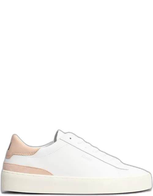 D.A.T.E. Sonica Sneakers In White Leather