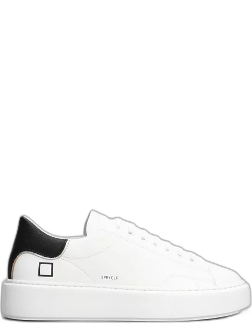 D.A.T.E. Sfera Sneakers In White Leather