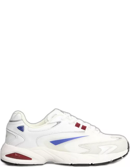 D.A.T.E. Sn23 Sneakers In White Leather And Fabric