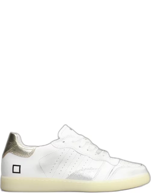 D.A.T.E. Sportylow Sneakers In White Leather