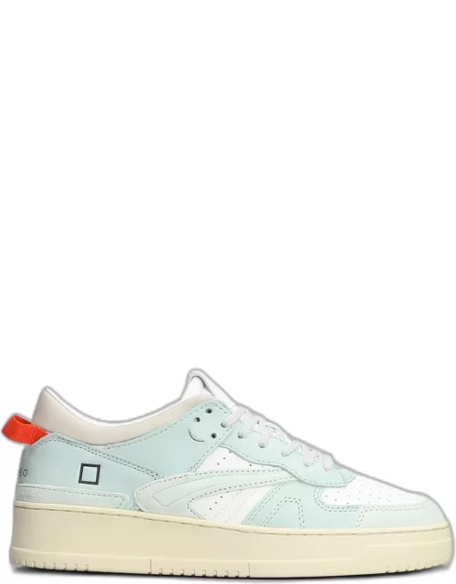 D.A.T.E. Torneo Sneakers In White Leather