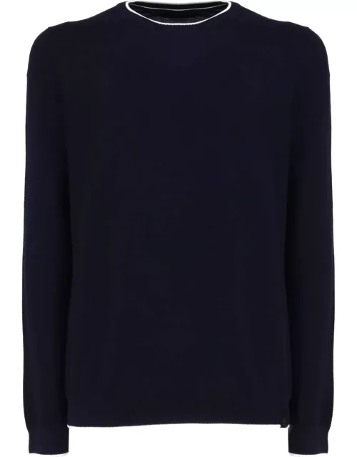 Fay Cotton Sweater With Round Neck