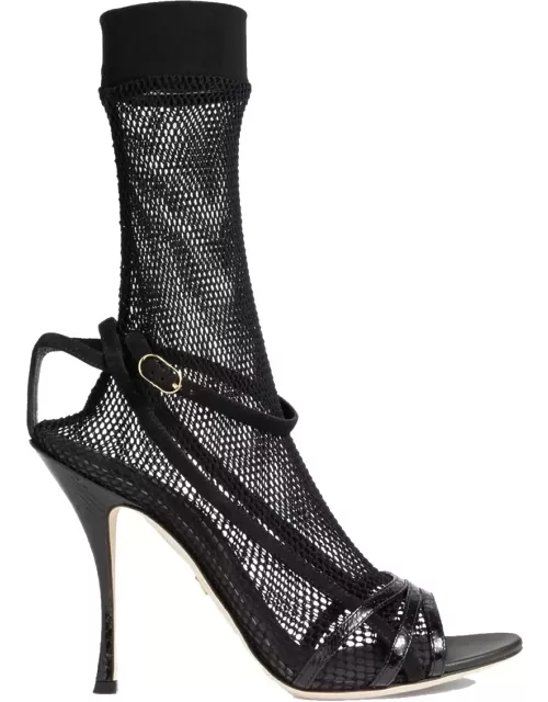 Dolce & Gabbana Fishnet Sandal