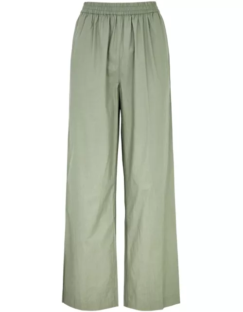 Skall Studio Claudia Cotton Trousers - Green - 40 (UK12 / M)
