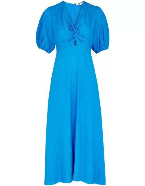 Diane Von Furstenberg Majorie Midi Dress - Blue - 2 (UK6 / XS)
