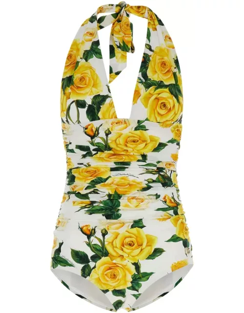 Dolce & Gabbana One-piece Swimsuits With Flower Print