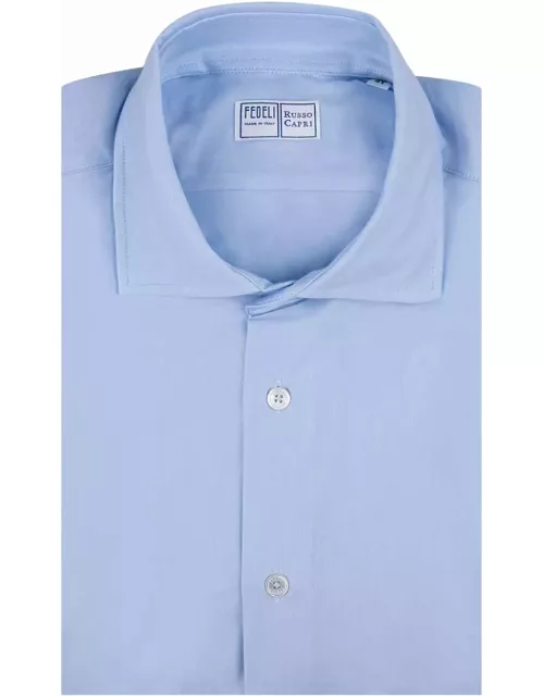 Fedeli Light Blue Strech Shirt