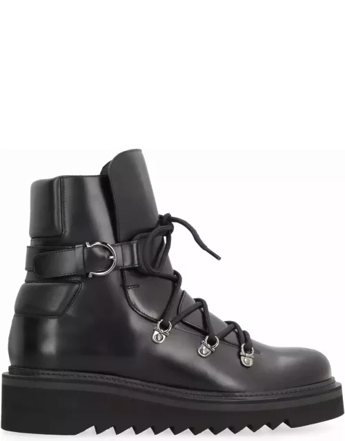 Ferragamo Elimo Leather Ankle Boot