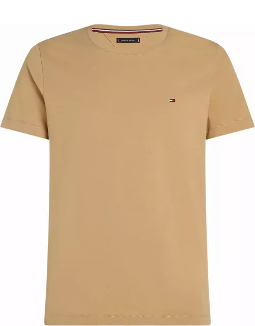 Tommy Hilfiger Khaki T-shirt With Mini Logo