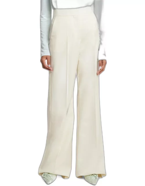 Lined Relaxed Wide-Leg Pant