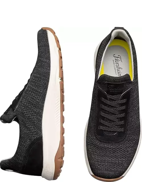 Florsheim Men's Satellite Knit Elastic Lace Sneakers Black