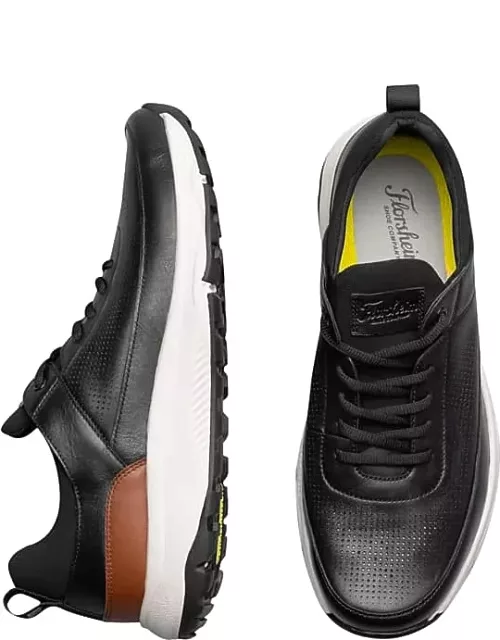 Florsheim Men's Satellite Perf Toe Elastic Lace Sneakers Black