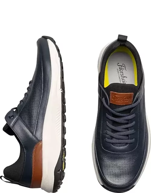 Florsheim Men's Satellite Perf Toe Elastic Lace Sneakers Navy