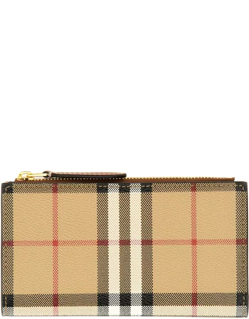 burberry wallet with check pattern