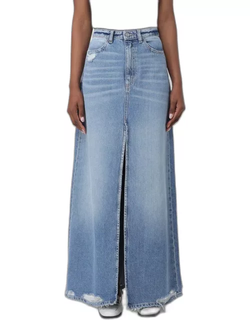 Skirt ICON DENIM LOS ANGELES Woman color Stone Washed