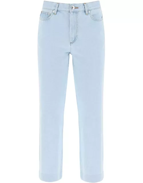 A. P.C. new sailor straight cut cropped jean