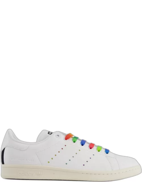 Adidas X Stella McCartney White Stan Smith Trainer with Multi Colour Lace & Signature Detail Men