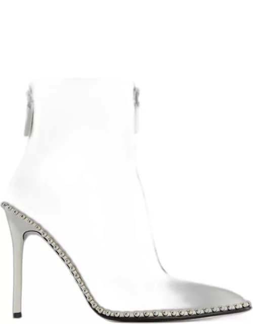 Alexander Wang White Studded Ankle Boot Heel