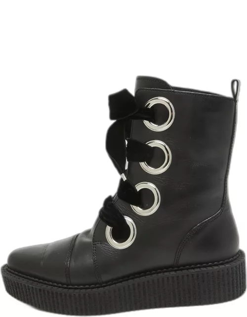 Marc by Marc Jacobs Black Leather Ankle Boot