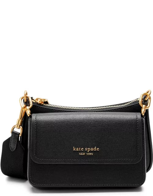Kate Spade New York Double Up Leather Cross-body bag - Black