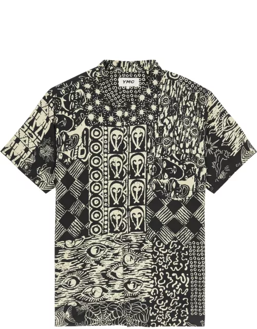 Ymc Malick Printed Woven Shirt - Black