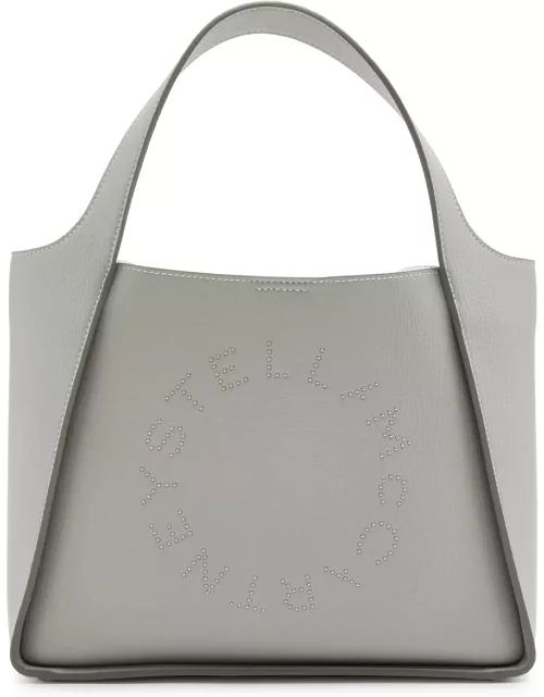 Stella Mccartney Stella Logo Faux Leather Tote - Light Grey
