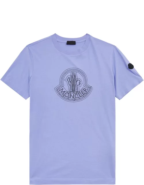 Moncler Logo Cotton T-shirt - Purple