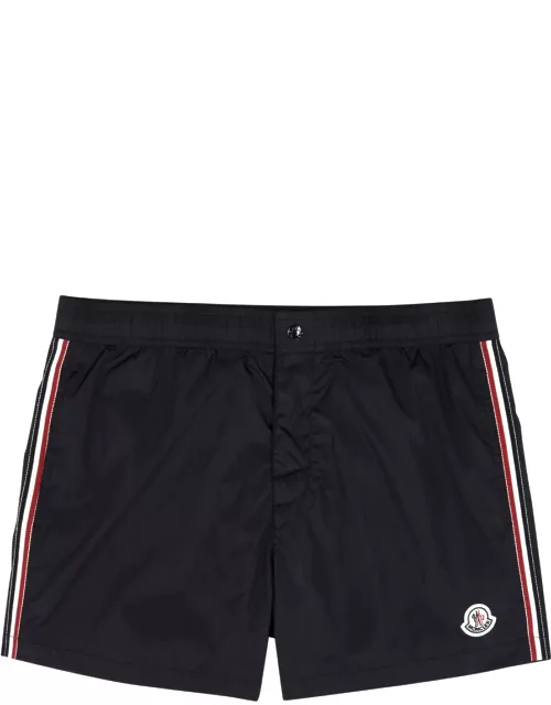 Moncler Striped Logo Shell Swim Shorts - Navy