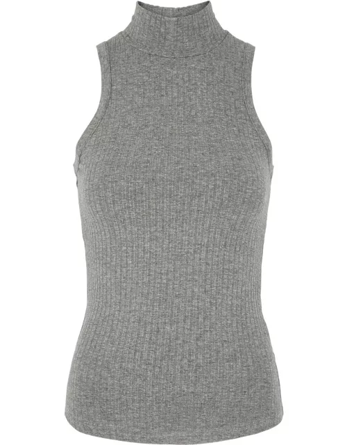 Citizens OF Humanity Alice Ribbed Stretch-jersey Tank - Grey - M (UK12 / M)