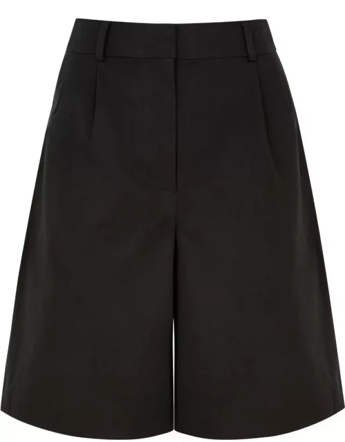 Skall Studio Jane Cotton-poplin Shorts - Black - 34 (UK6 / XS)