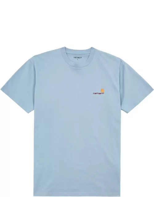 Carhartt Wip American Script Logo-embroidered Cotton T-shirt - Blue