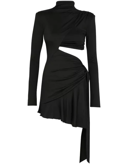 DE LA Vali Bowery Cut-out Stretch-jersey Mini Dress - Black - 10 (UK10 / S)