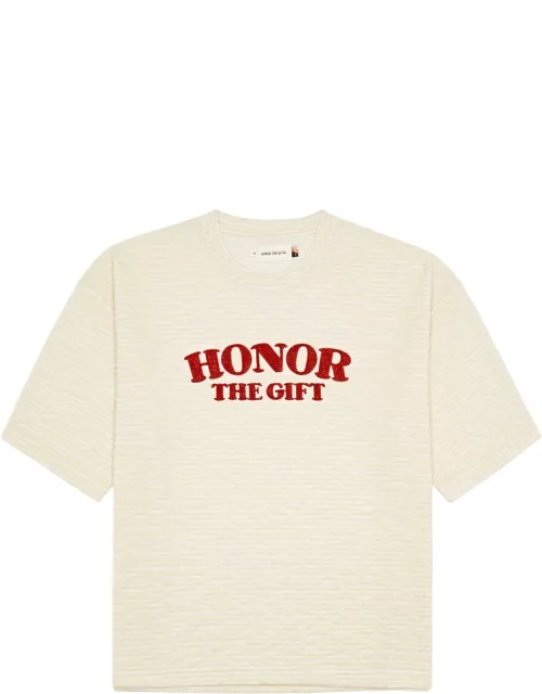 Honor The Gift Logo-embroidered Knitted T-shirt - Crea