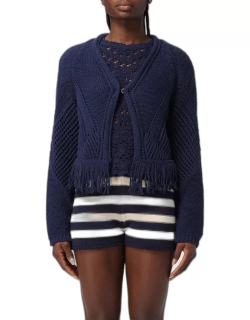 Cardigan TWINSET Woman color Blue