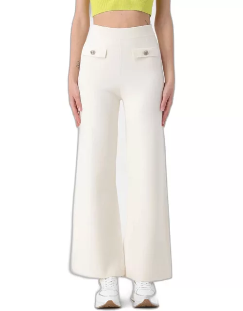 Trousers TWINSET Woman colour White